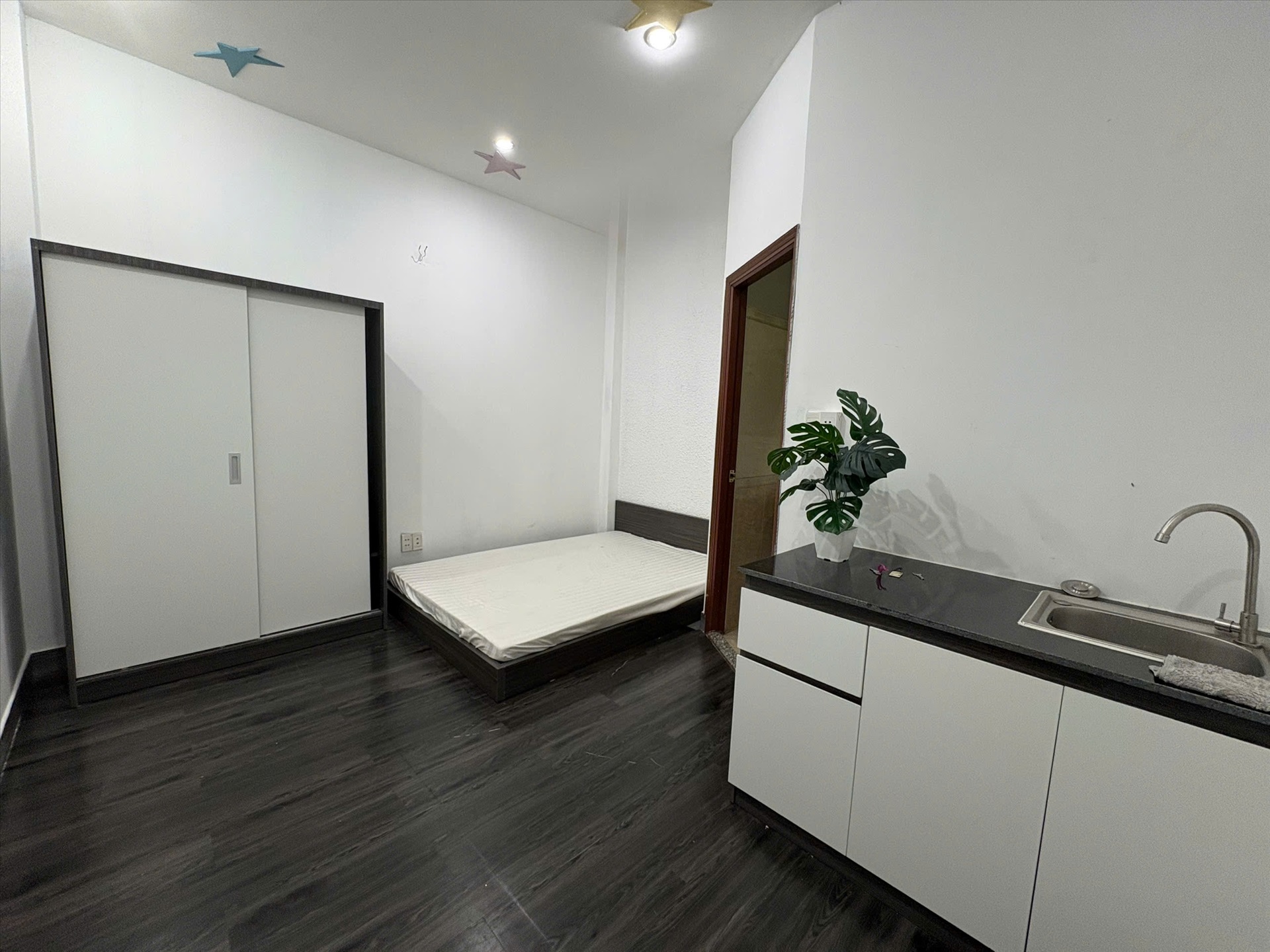 Phòng trọ Studio 25m2 tại NQ Housing 1 Điện Biên Phủ - Bình Thạnh - Phòng ngủ