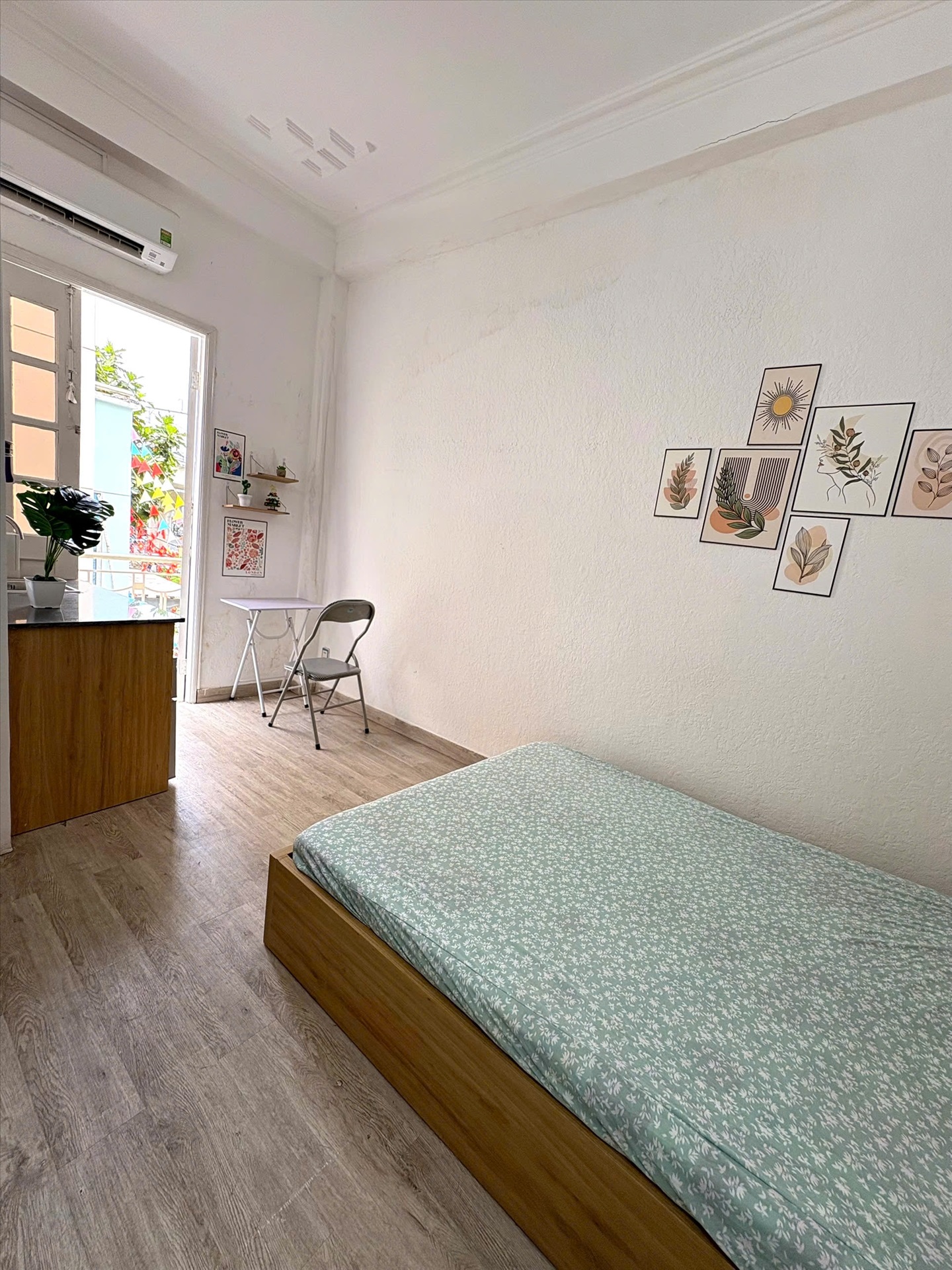 Phòng trọ Studio 18m2 tại NQ Housing Điện Biên Phủ 2 - Bình Thạnh - Phòng ngủ