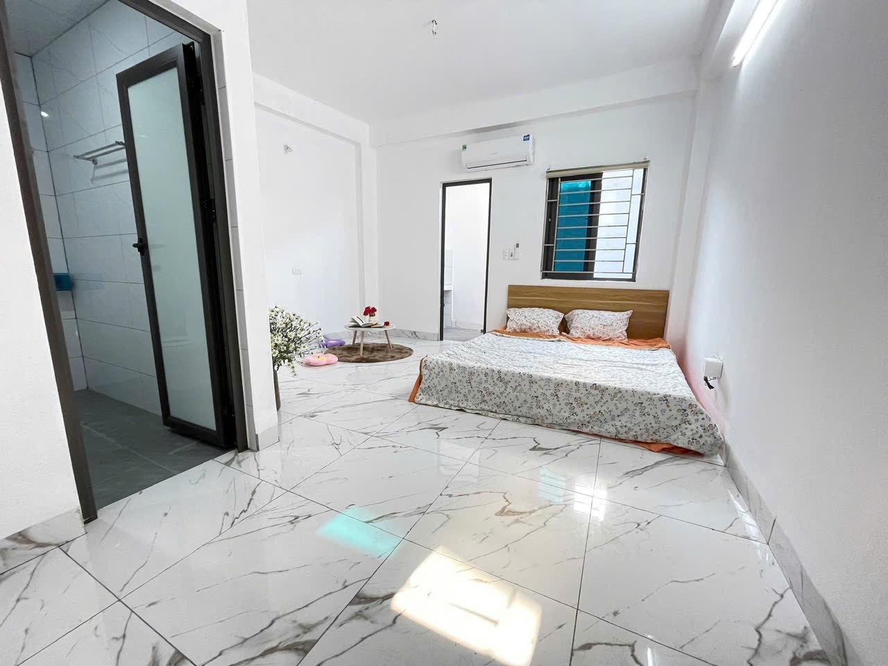 Phòng trọ Studio 30m2 tại VH House Mễ Trì Thượng - Nam Từ Liêm - Phòng ngủ