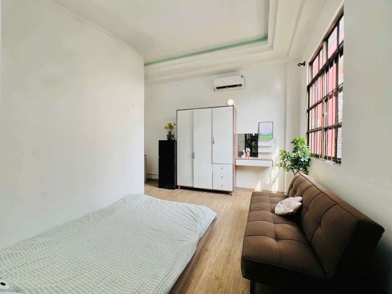 Phòng trọ Studio 25m2 tại Diamond House Nguyễn Thông - Quận 3 - Phòng ngủ