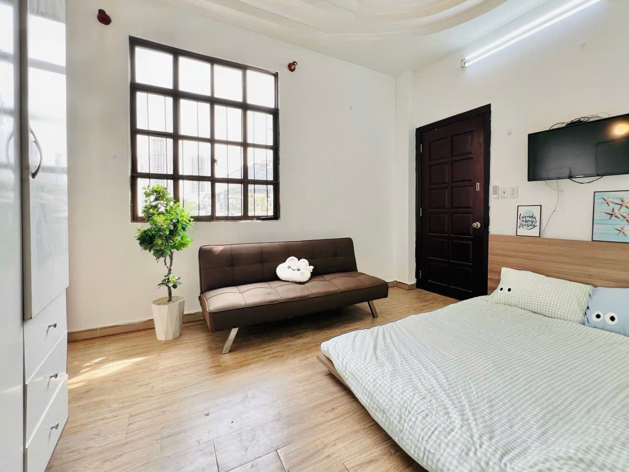 Phòng trọ Studio 25m2 tại Diamond House Nguyễn Thông - Quận 3 - Phòng ngủ