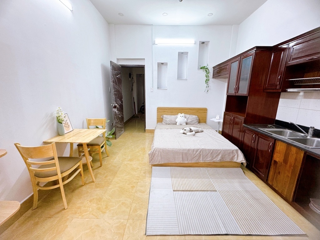 Phòng trọ Studio 32m2 tại AV House An Phú Đông - Quận 12 - Phòng ngủ