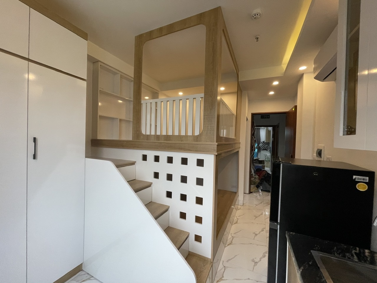 Phòng trọ Studio 30m2 tại Sunny Apartment Khương Đình - Thanh Xuân - Phòng khách