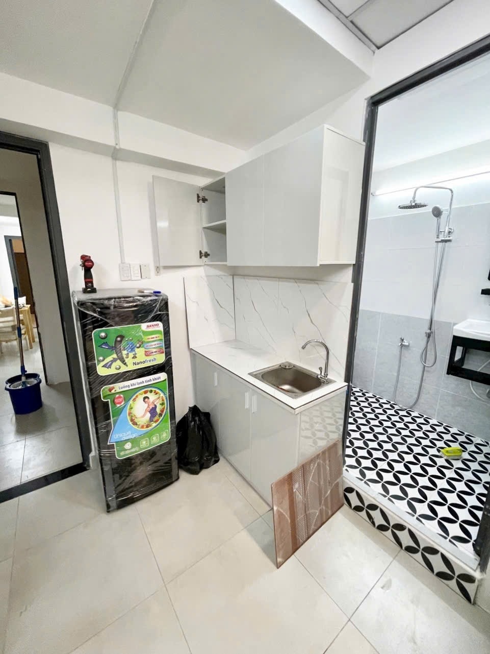 Phòng trọ Studio 25m2 tại CNB Room Nguyễn Kiệm - Phú Nhuận - Phòng bếp