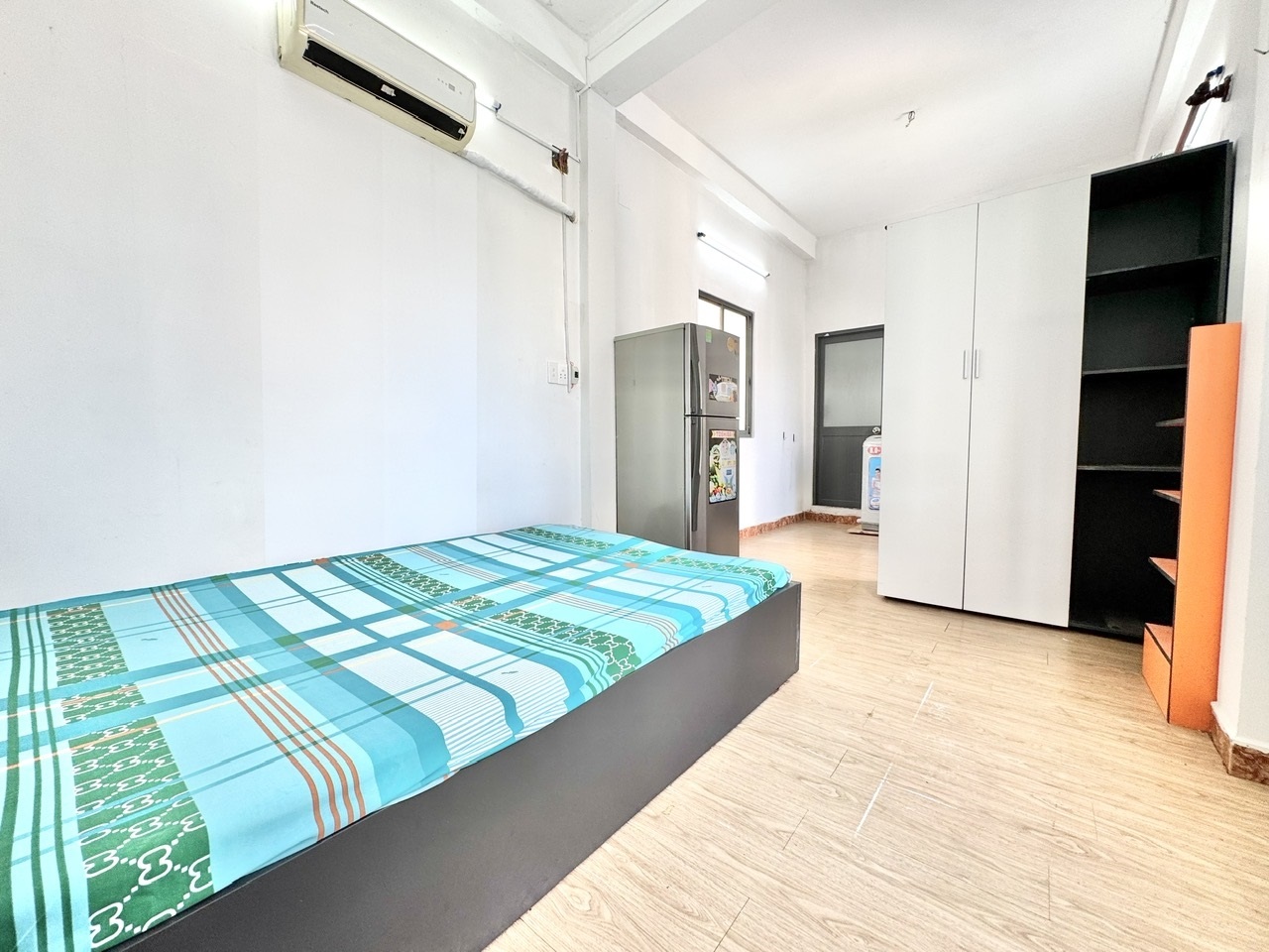 Phòng trọ Studio 28m2 tại AS House Phan Văn Trị - Bình Thạnh - Phòng ngủ