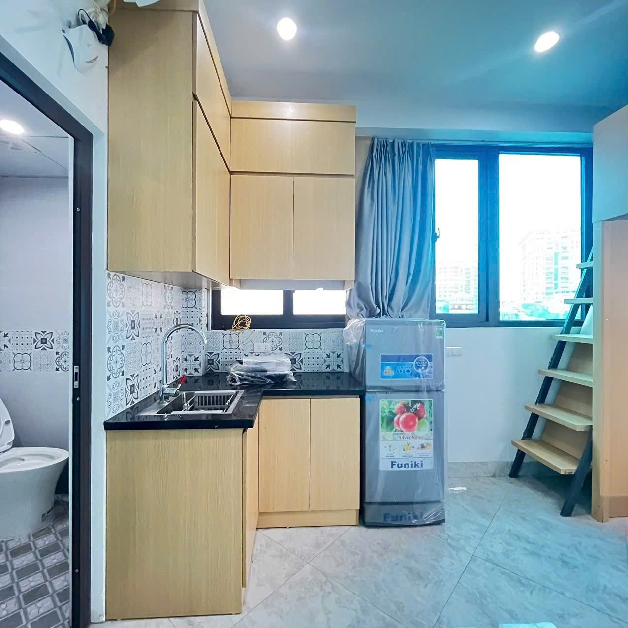 Phòng trọ Studio 30m2 tại MS Housing Thành Công - Ba Đình - Phòng bếp