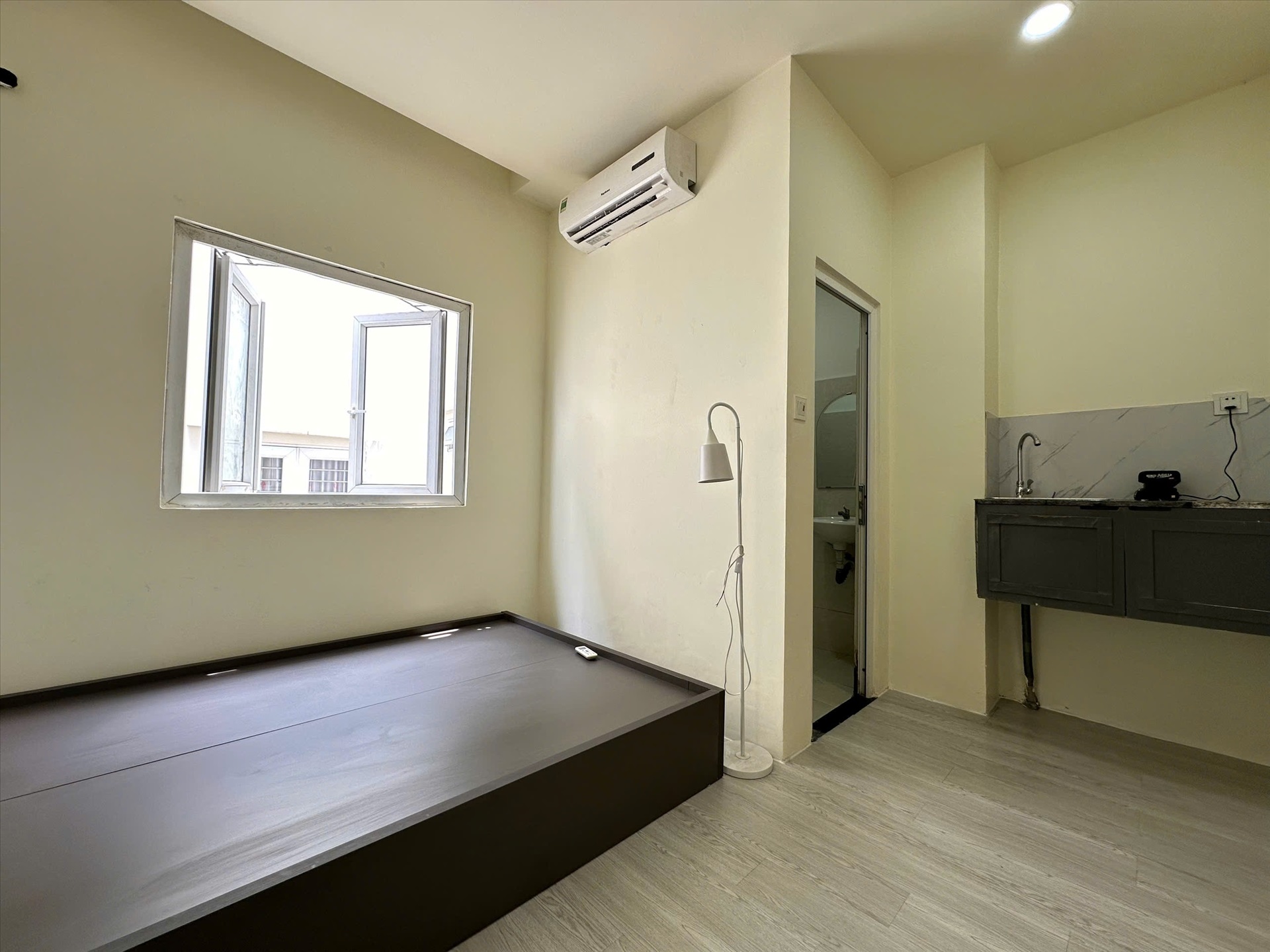 Phòng trọ Studio 25m2 tại Sunny House Lê Văn Thọ - Gò Vấp - Phòng ngủ