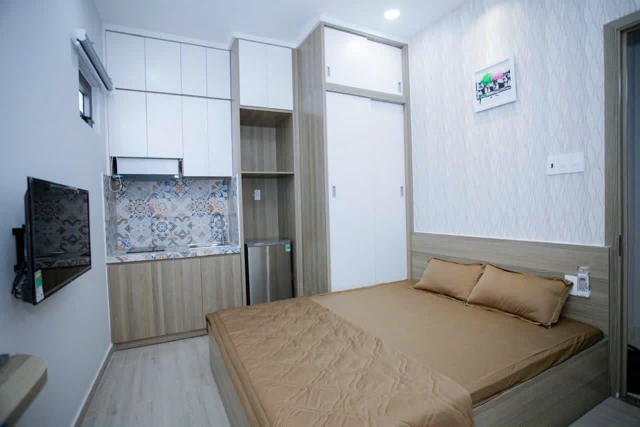 Phòng trọ Studio 25m2 tại Suna House Bà Hạt - Quận 10 - Phòng ngủ