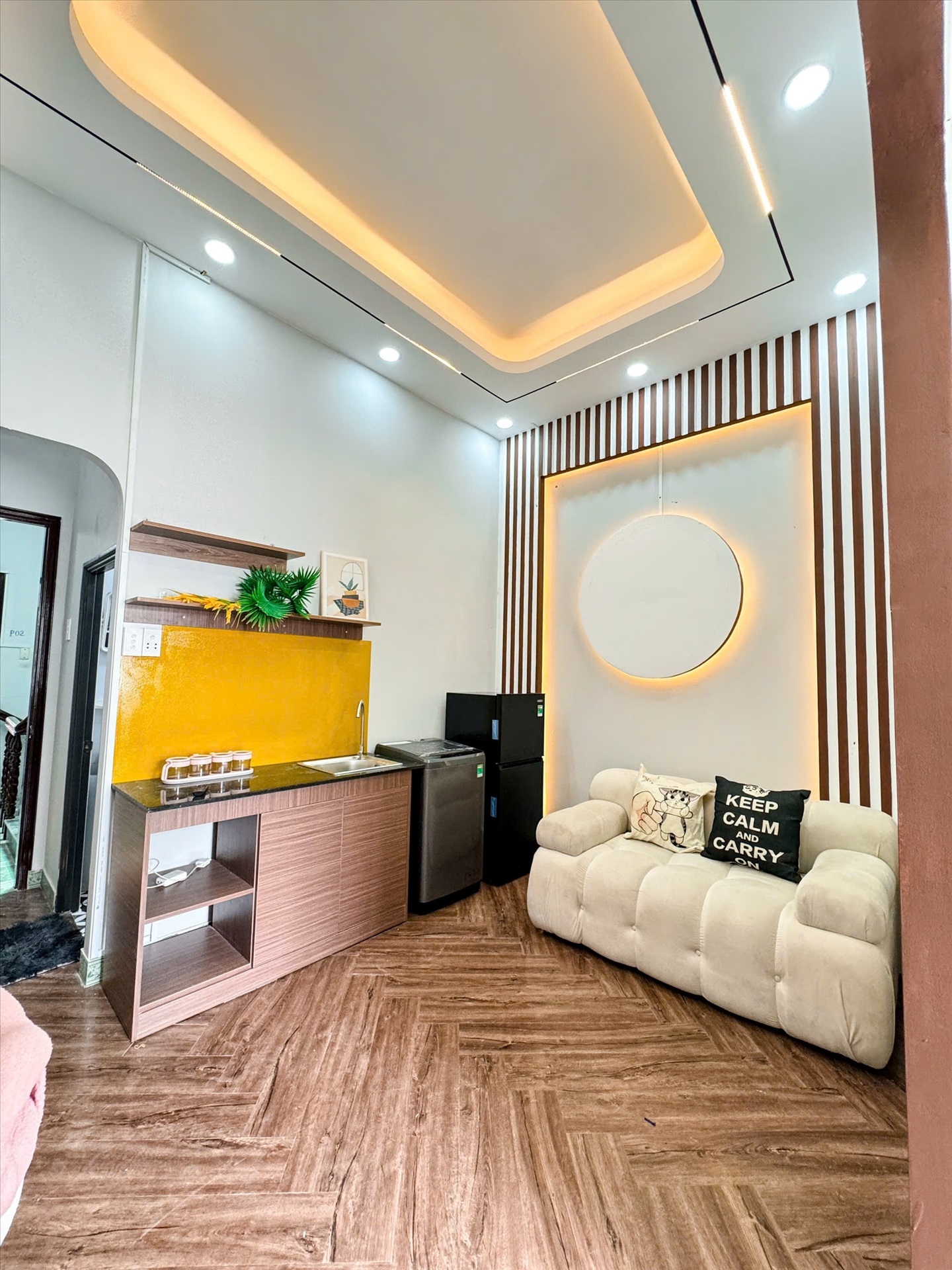 Phòng trọ 1 Phòng ngủ 35m2 tại Kinghome Ba Vân - Tân Bình - Phòng bếp