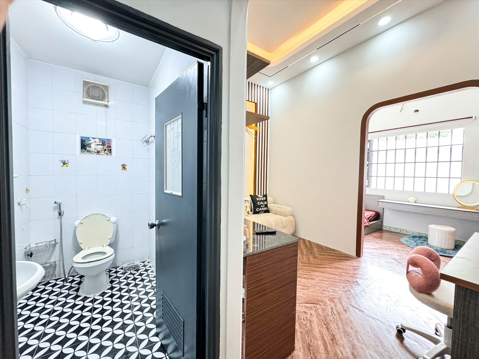 Phòng trọ 1 Phòng ngủ 35m2 tại Kinghome Ba Vân - Tân Bình - Phòng tắm