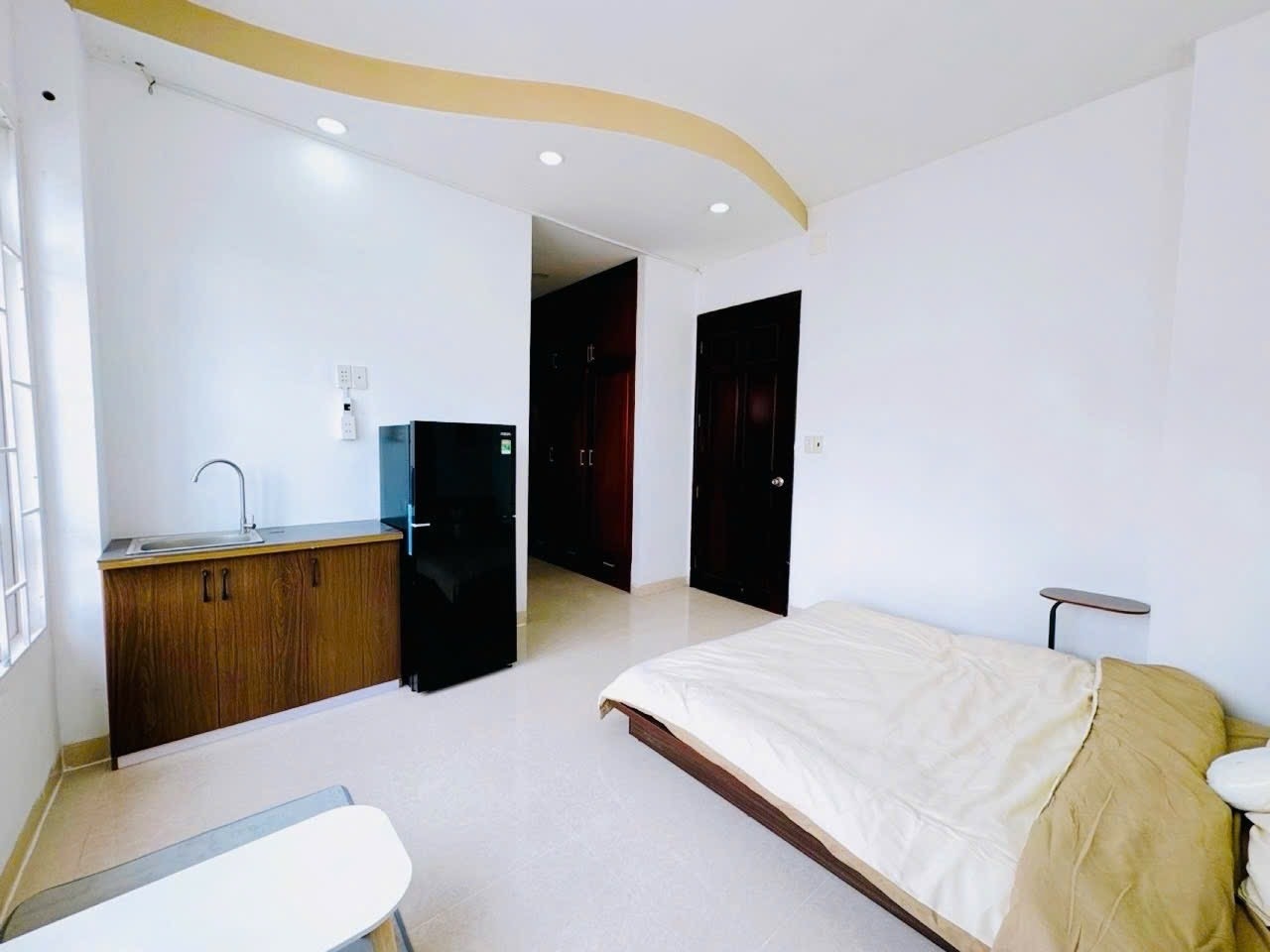 Phòng trọ Studio 25m2 tại AV House B Hà Huy Giáp - Quận 12 - Phòng ngủ