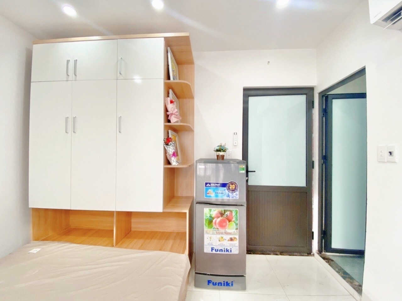 Phòng trọ Studio 25m2 tại Timehouse Phú Mỹ - Nam Từ Liêm - Phòng ngủ