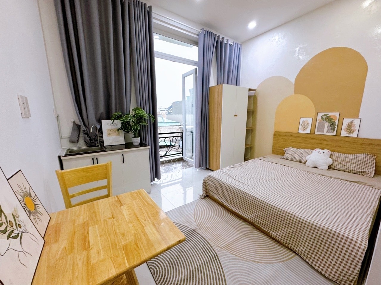 Phòng trọ Studio 30m2 tại AV House A Thạnh Xuân 25 - Quận 12 - Phòng ngủ