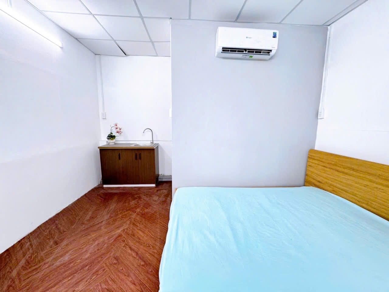 Phòng trọ Studio 20m2 tại AV House B Thạnh Xuân 25 - Quận 12 - Phòng ngủ