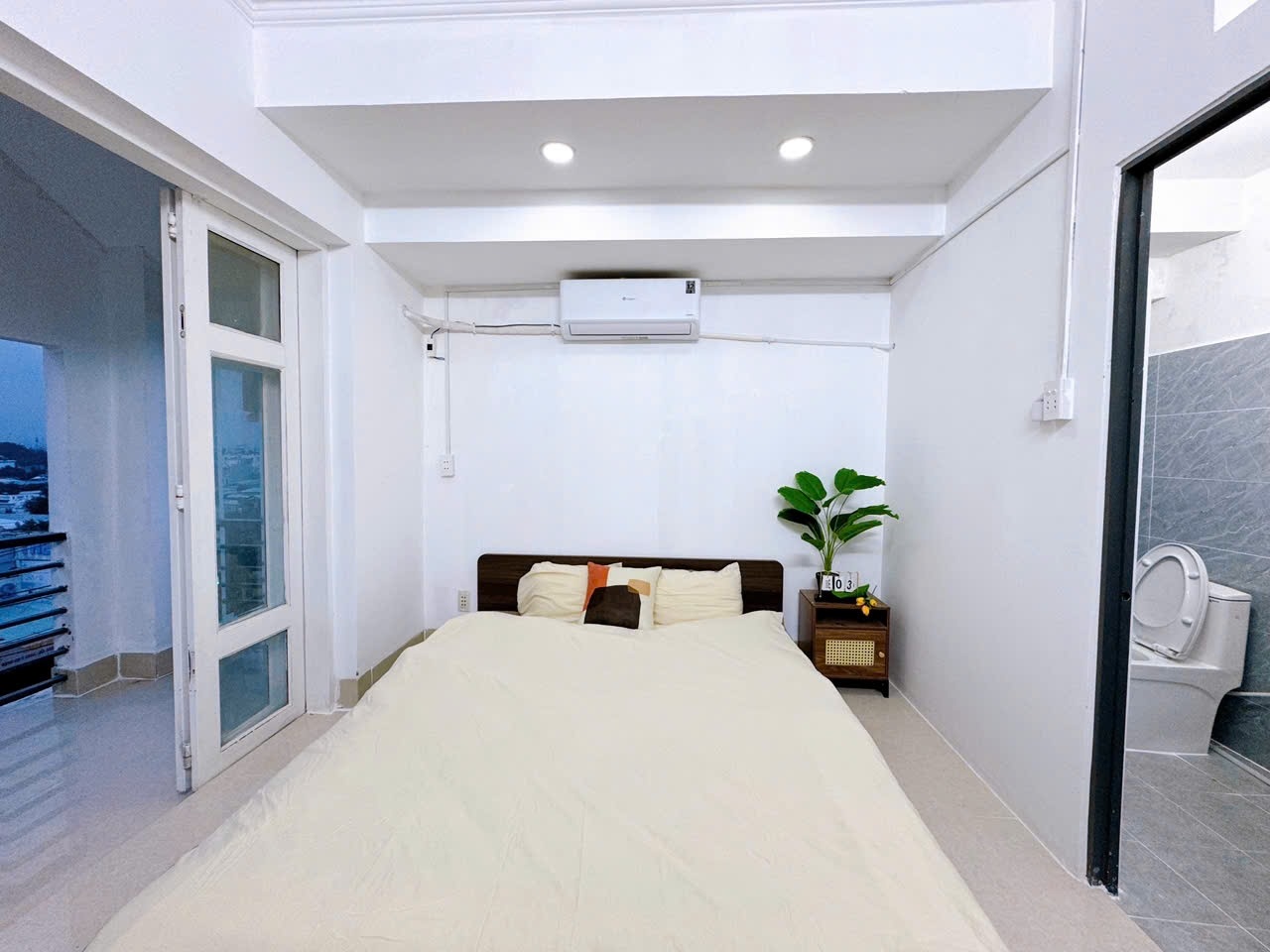 Phòng trọ Studio 25m2 tại AV House B Hà Huy Giáp - Quận 12 - Phòng ngủ