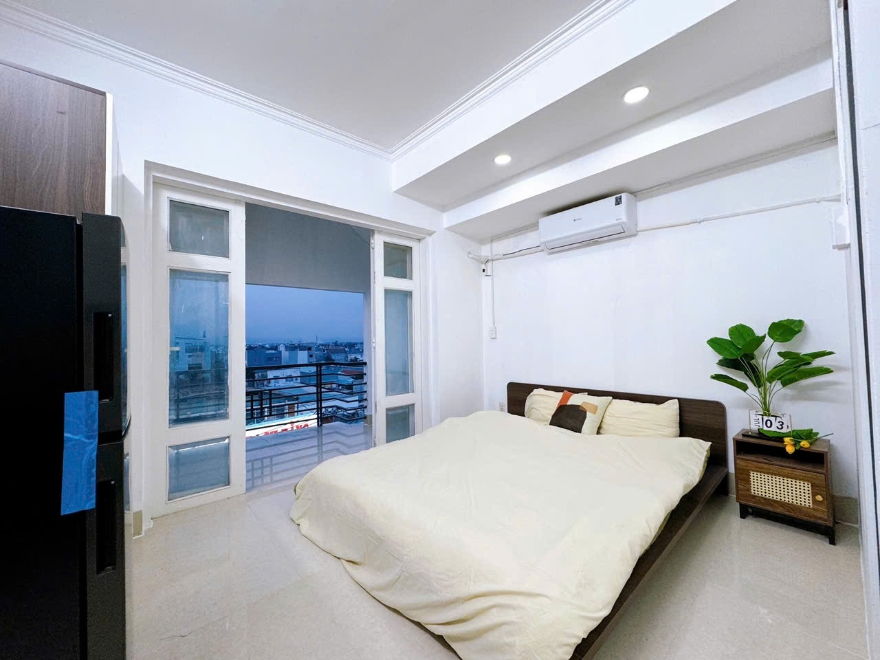 Phòng trọ Studio 25m2 tại AV House B Hà Huy Giáp - Quận 12 - Phòng ngủ