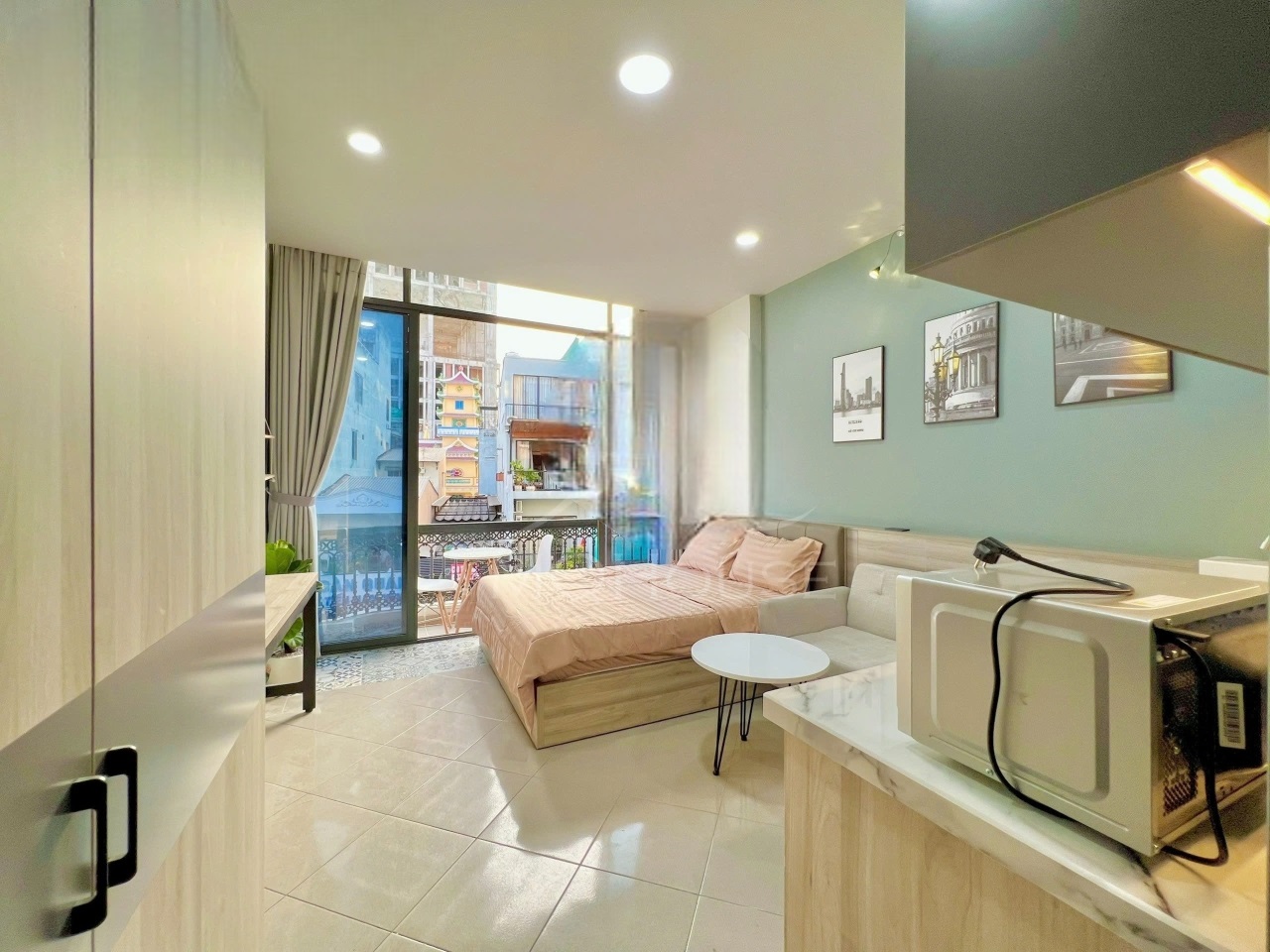 Phòng trọ Studio 40m2 tại NVN Home Đề Thám - Quận 1 - Phòng ngủ