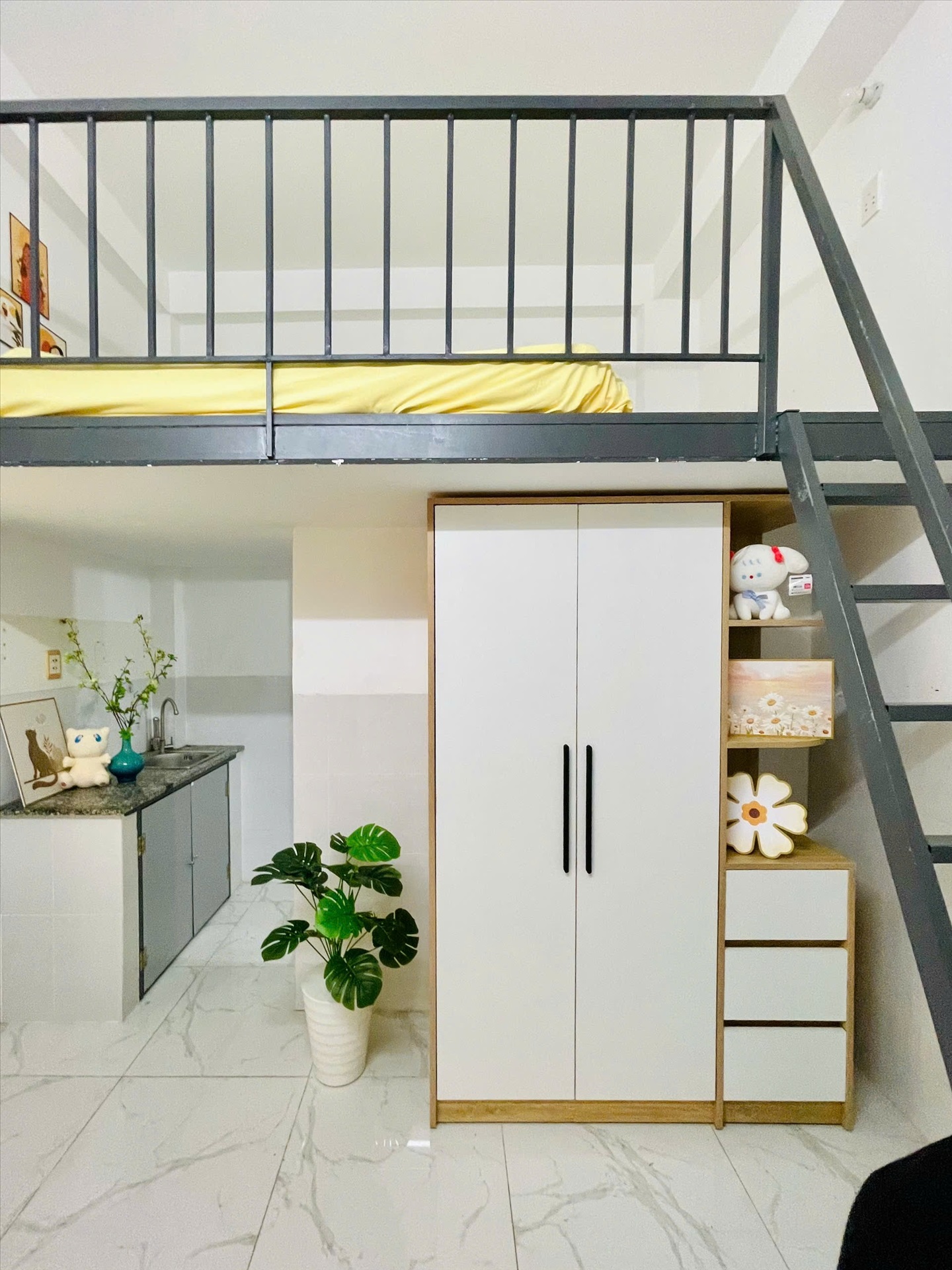 Phòng trọ Duplex 20m2 tại  CV House Nguyễn Văn Công - Gò Vấp - Phòng ngủ