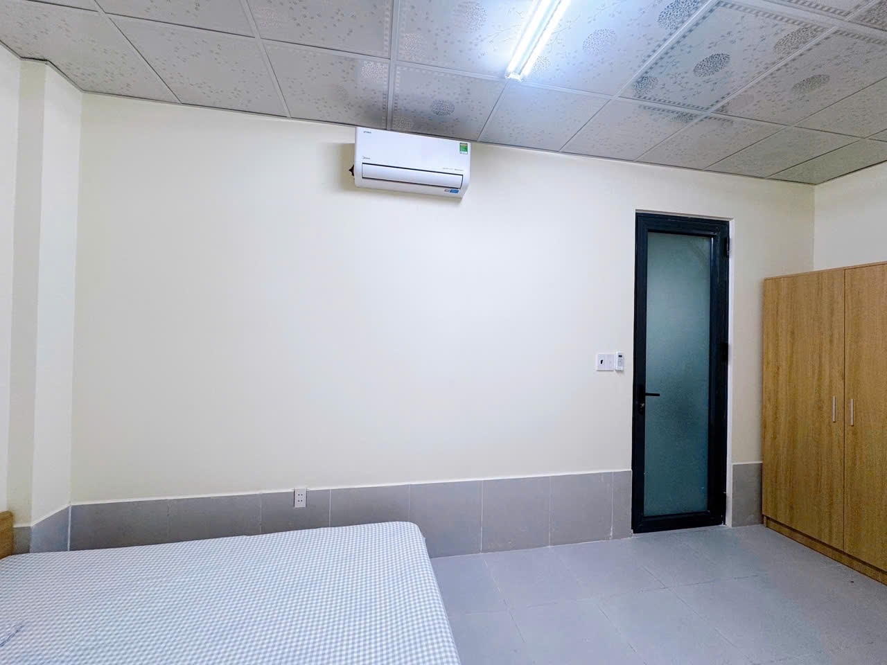 Phòng trọ Studio 25m2 tại AV House 3 Thạnh Lộc 29 - Quận 12 - Phòng ngủ