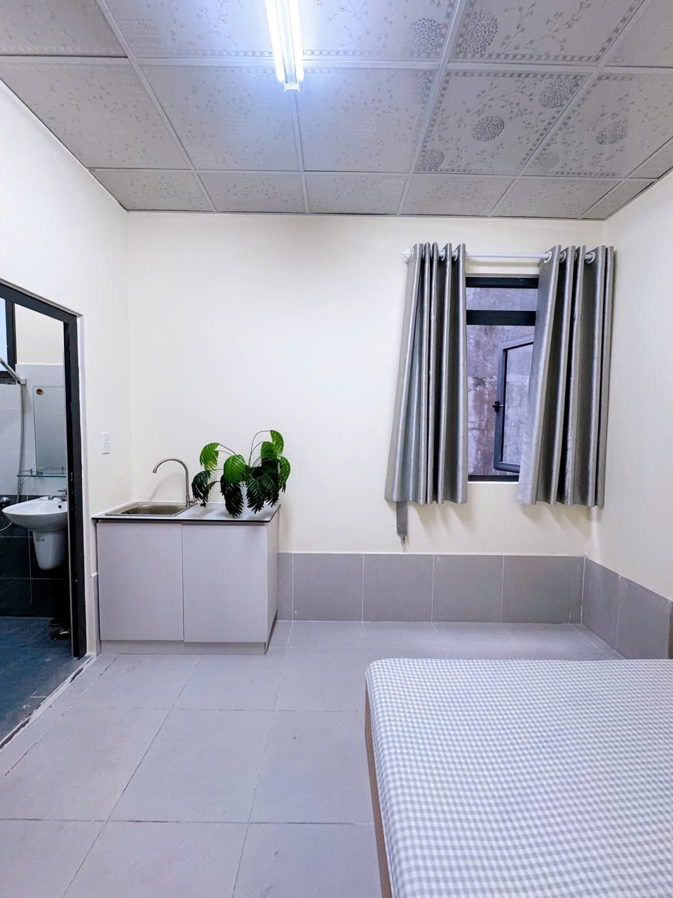Phòng trọ Studio 25m2 tại AV House 3 Thạnh Lộc 29 - Quận 12 - Phòng ngủ