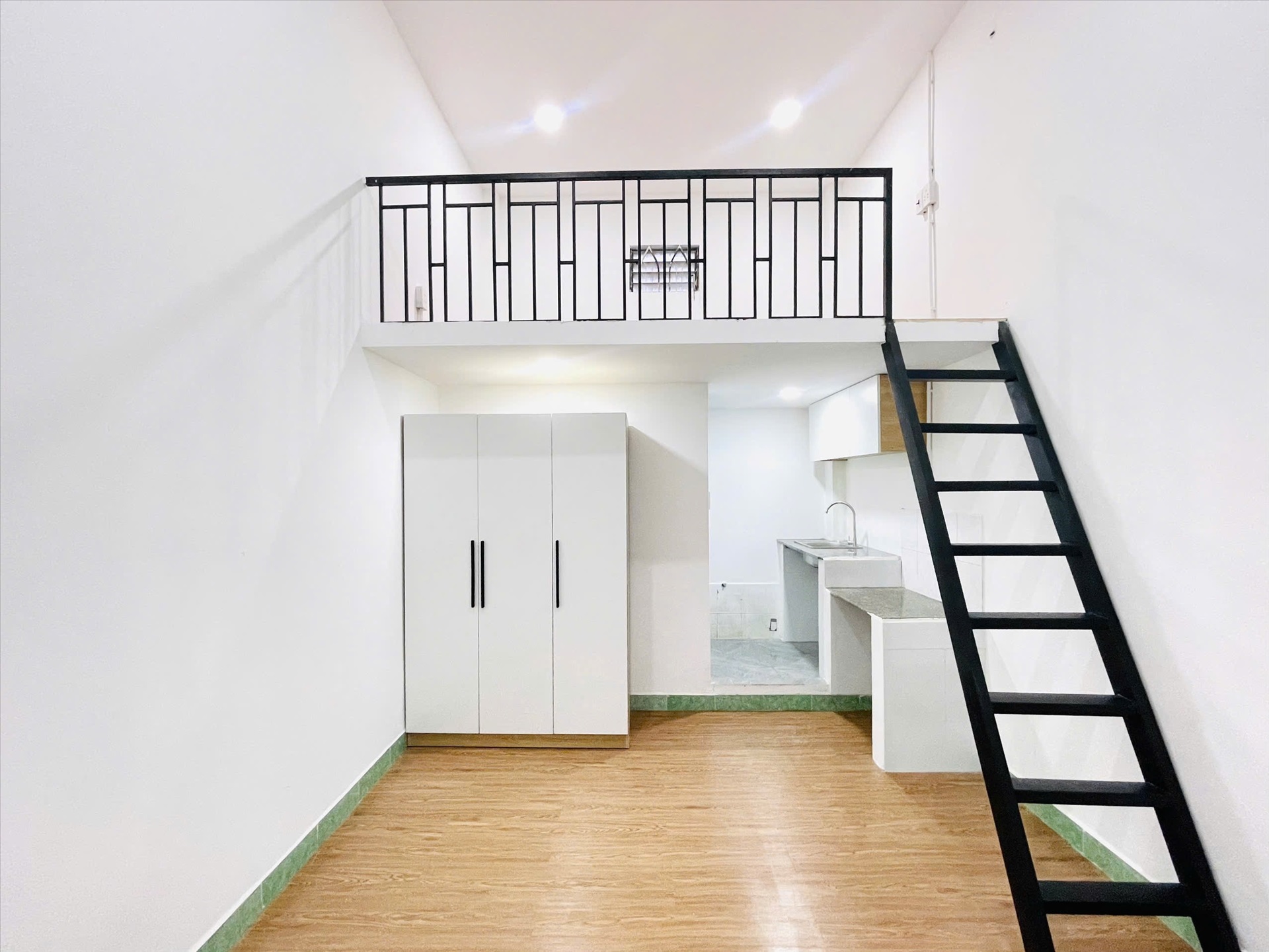 Phòng trọ Duplex 25m2 tại AC Home Hoàng hoa Thám - Tân Bình - Phòng khách