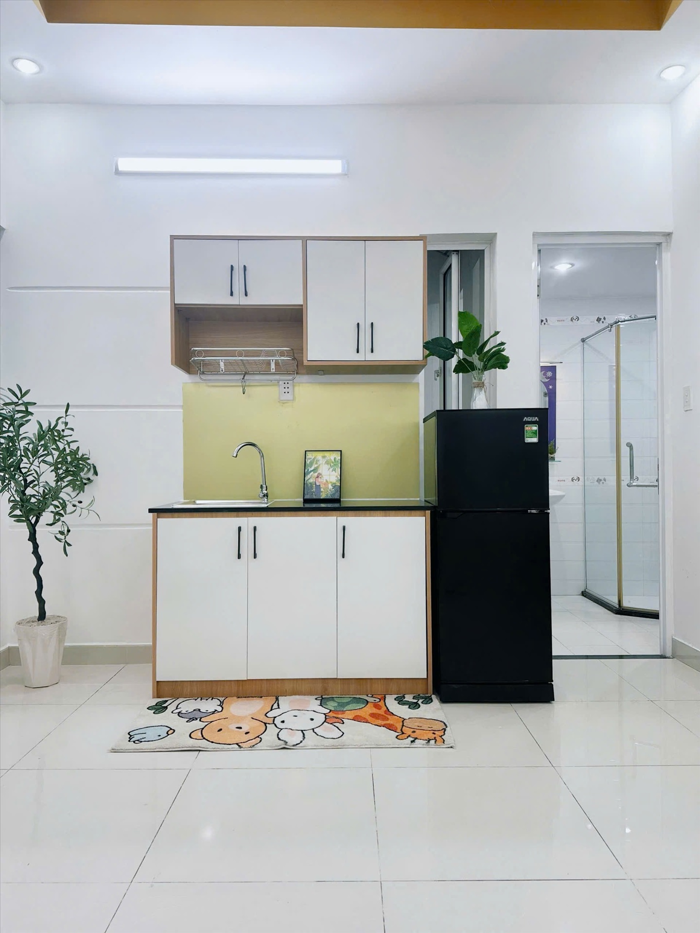 Phòng trọ Studio 25m2 tại Home 365 Quang Trung - Gò Vấp - Phòng bếp