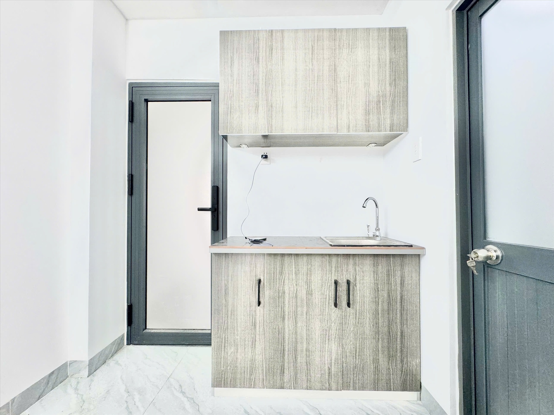 Phòng trọ Studio 25m2 tại Yoho Home Đường số 9 - Gò Vấp - Phòng bếp