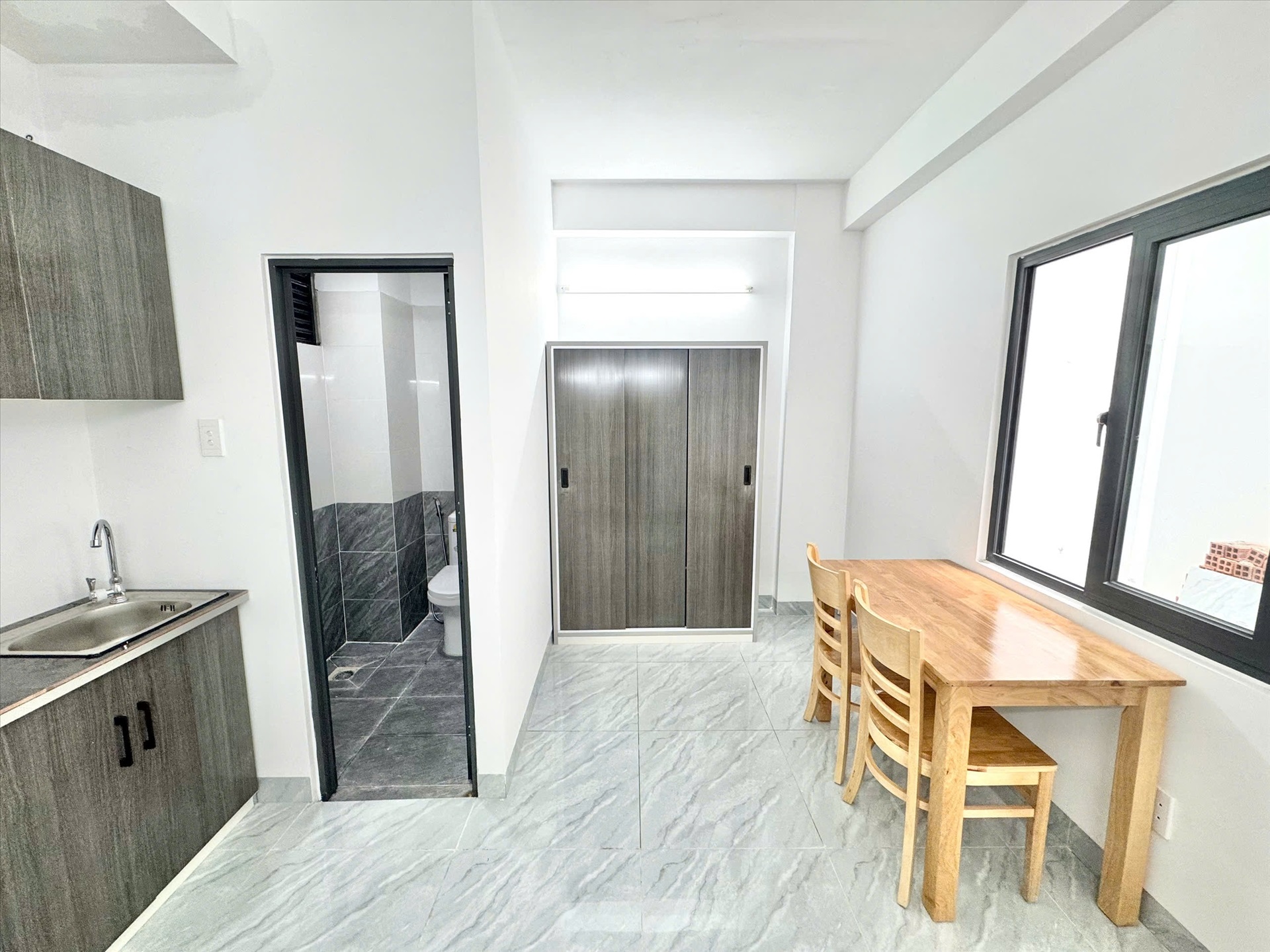 Phòng trọ Studio 25m2 tại Yoho Home Đường số 9 - Gò Vấp - Phòng khách