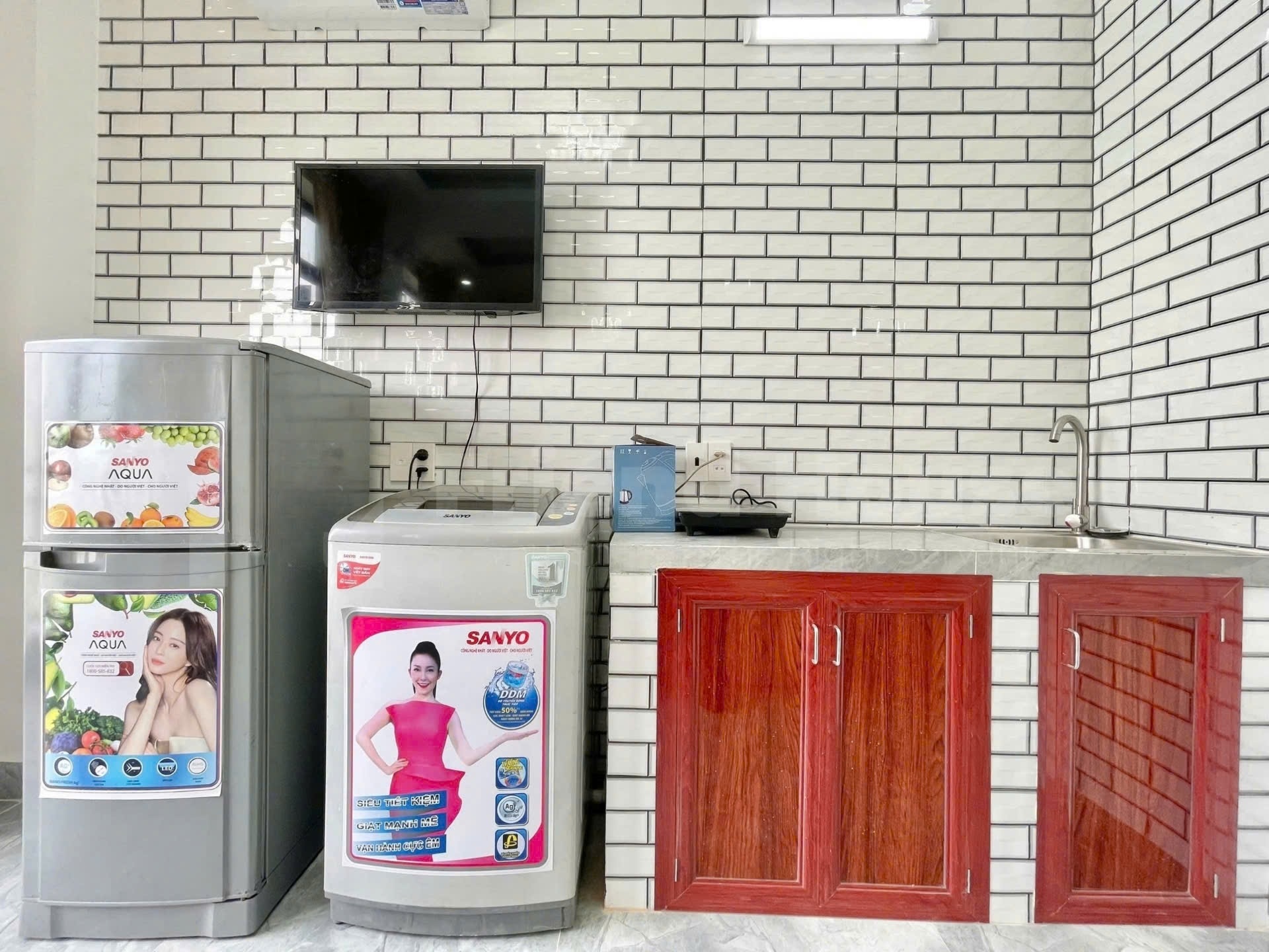 Phòng trọ Studio 30m2 tại TV Apartment Đường số 59 - Gò Vấp - Phòng bếp
