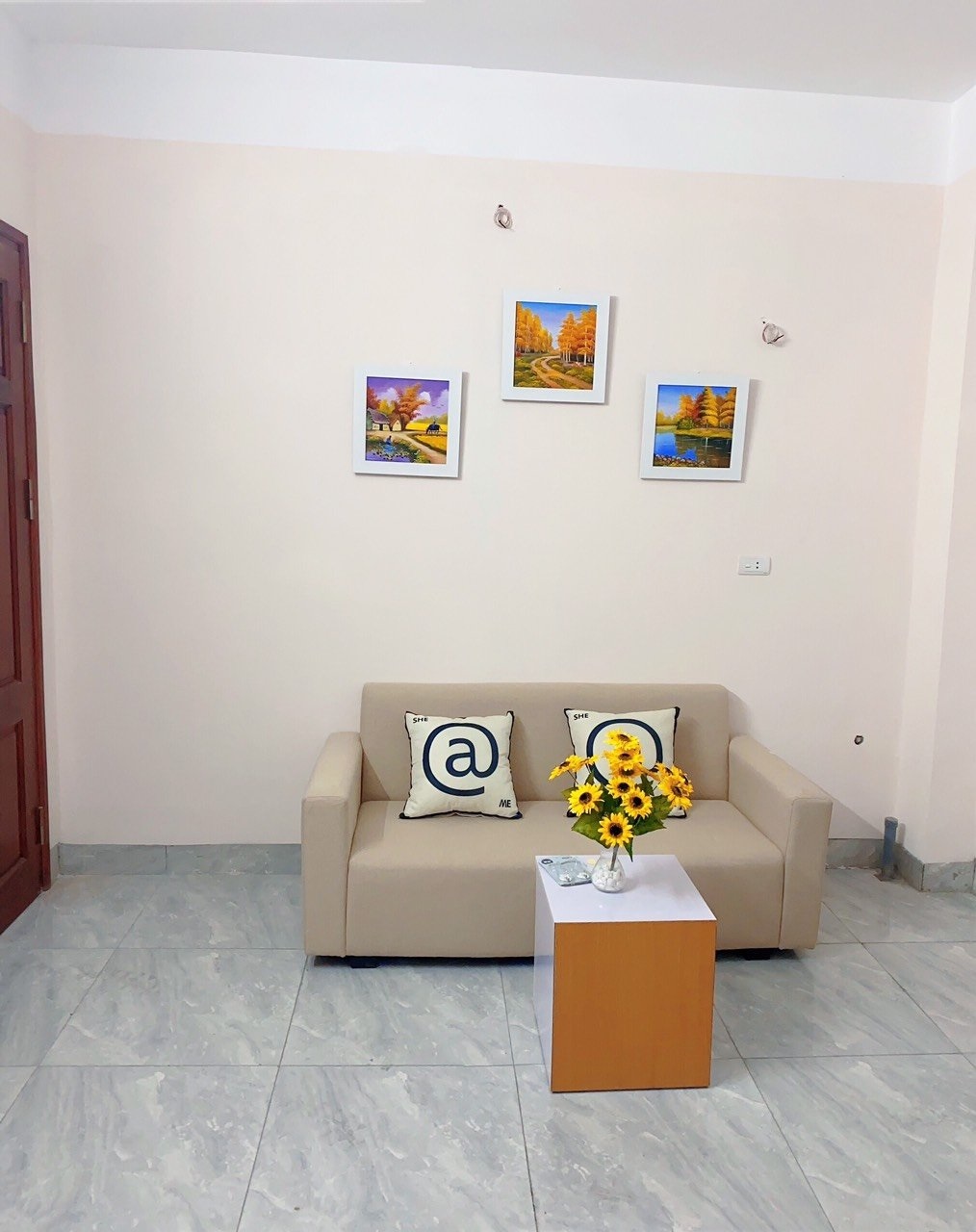 Phòng trọ Studio 27m2 tại Timehouse Thiên Hiền - Nam Từ Liêm - Phòng khách