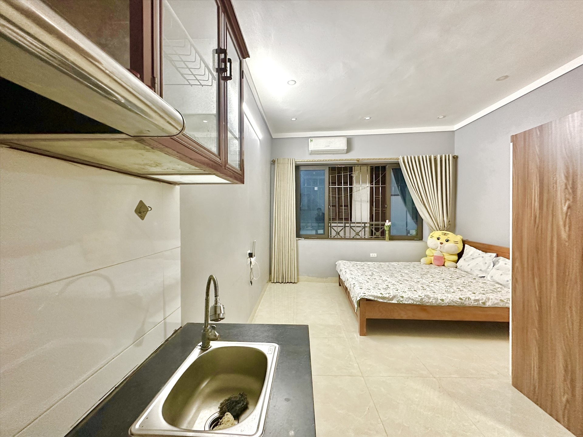 Phòng trọ Studio 25m2 tại Timehouse Mỹ Đình - Nam Từ Liêm - Phòng bếp