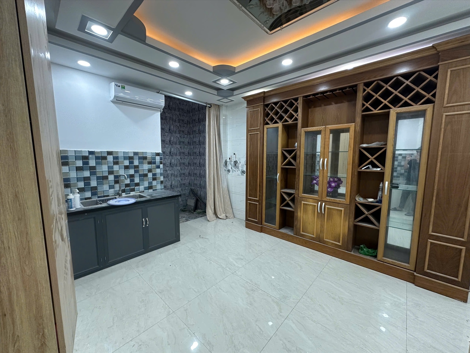 Phòng trọ Studio 30m2 tại GH Home Đường số 30 - Gò Vấp - Phòng bếp