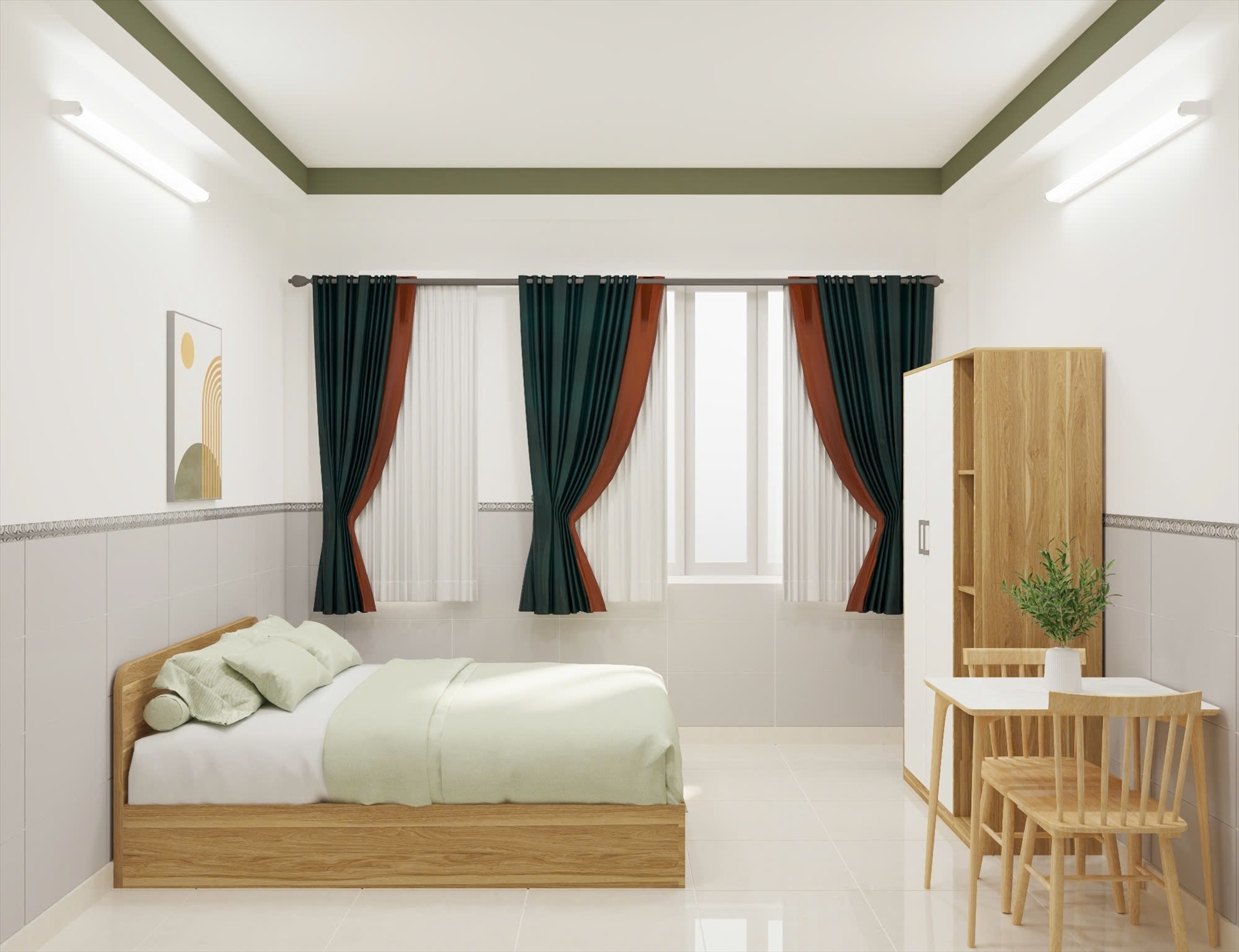 Phòng trọ Studio 30m2 tại CM House Trần Thị Ngôi - Quận 8 - Phòng ngủ