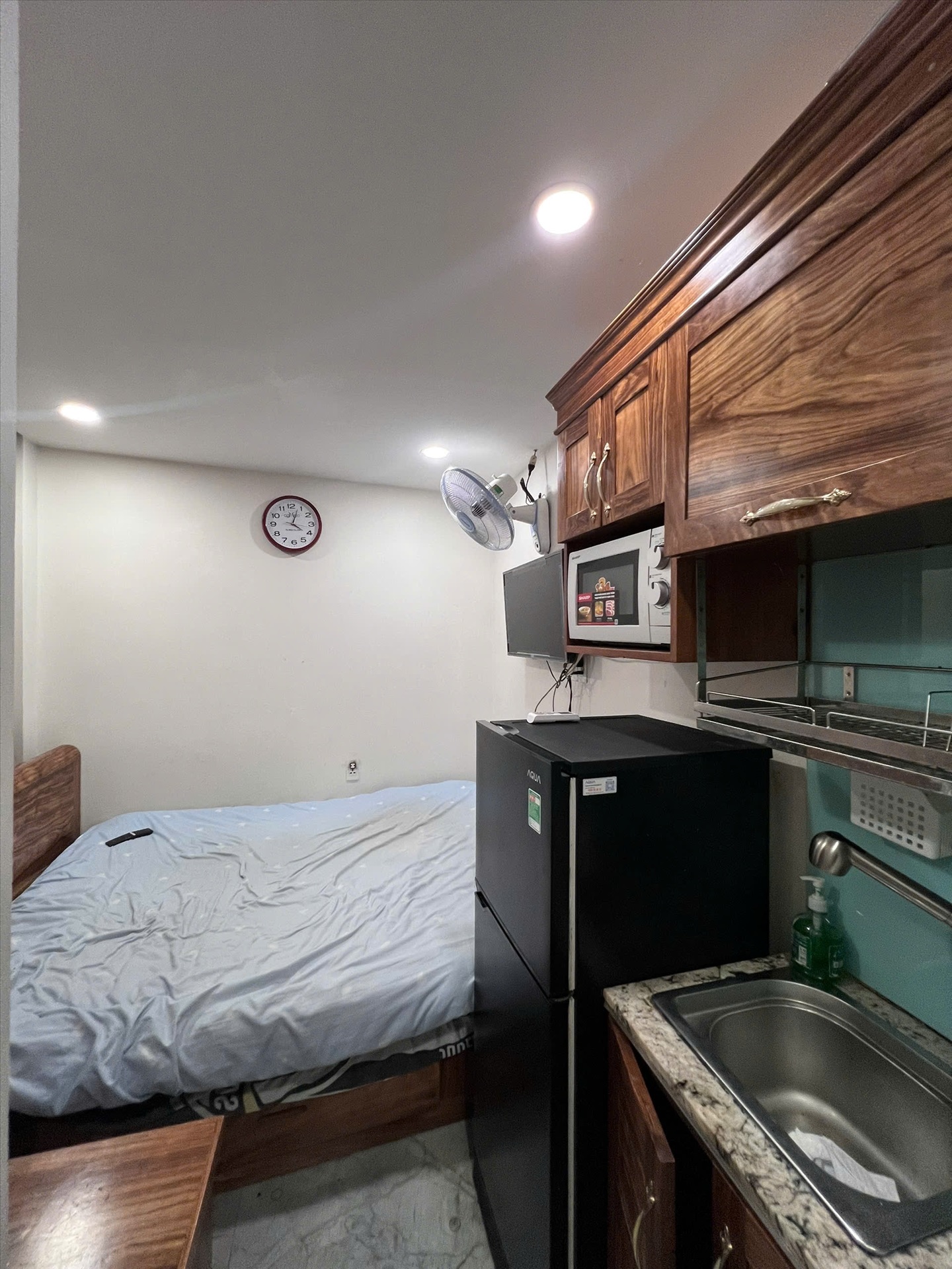 Phòng trọ Studio 20m2 tại BHD Apartment Trần Văn Đang - Quận 3 - Phòng ngủ