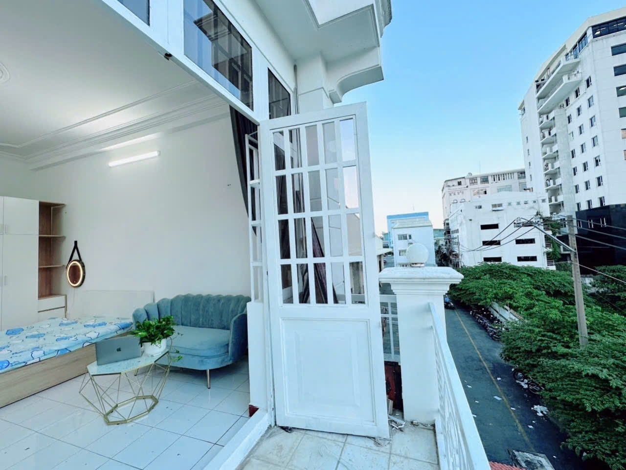 Phòng trọ Studio 25m2 tại AS Home Hậu Giang - Tân Bình - Ban công