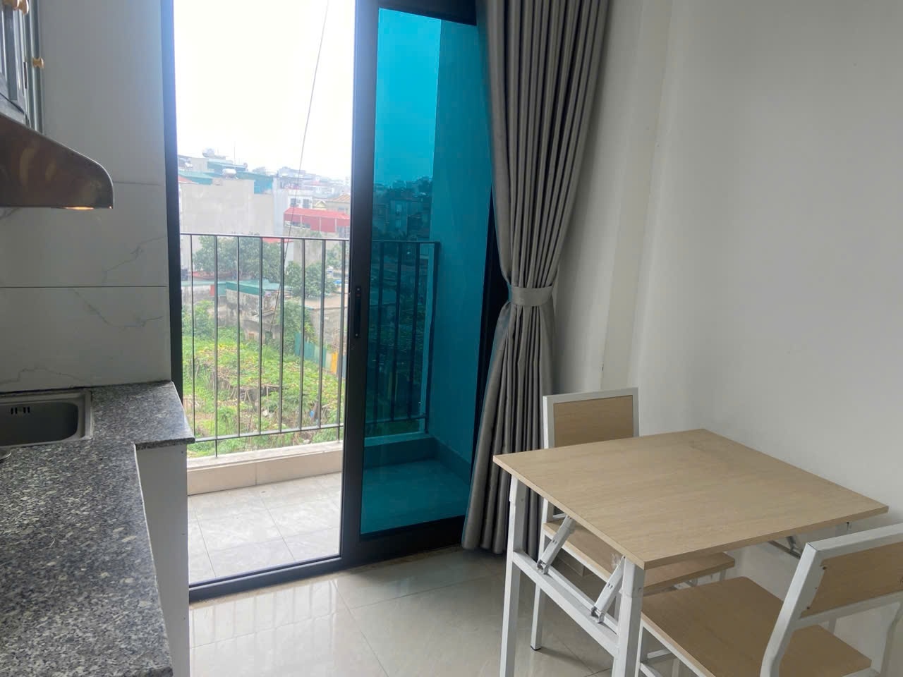 Phòng trọ Studio 25m2 tại PL Housing Xuân Phương - Nam Từ Liêm - Phòng bếp