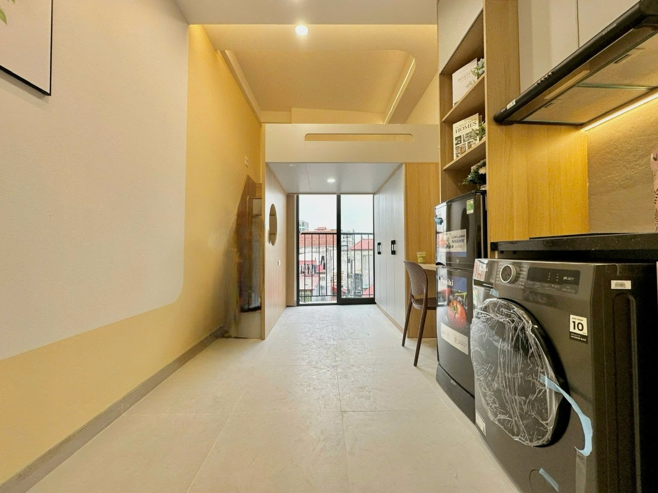 Phòng trọ Studio 20m2 tại AK Land Phạm Văn Đồng - Bắc Từ Liêm - Phòng ngủ