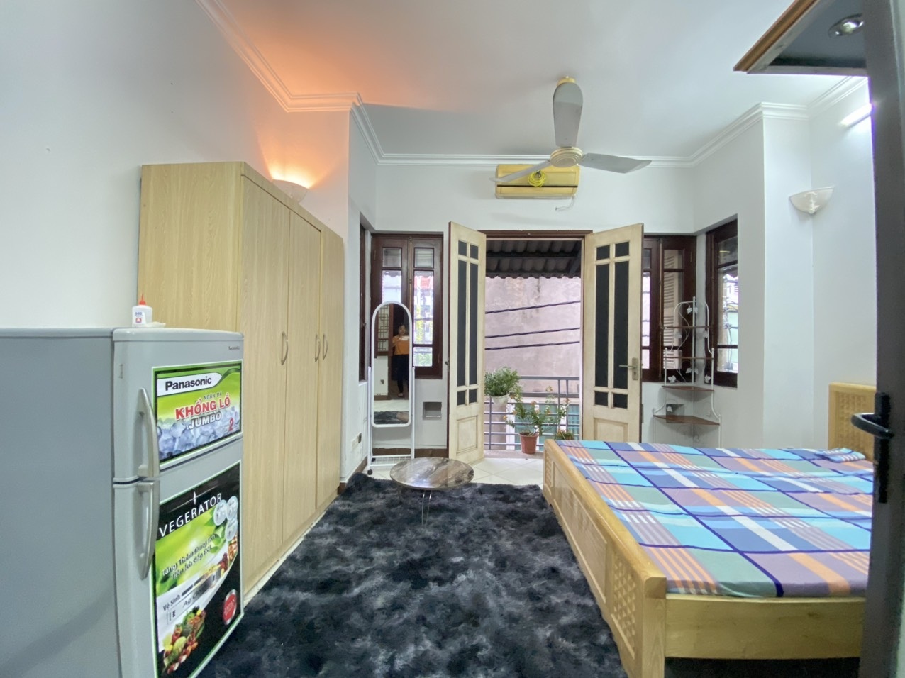 Phòng trọ Studio 25m2 tại NT House Trần Thái Tông - Cầu Giấy - Phòng ngủ