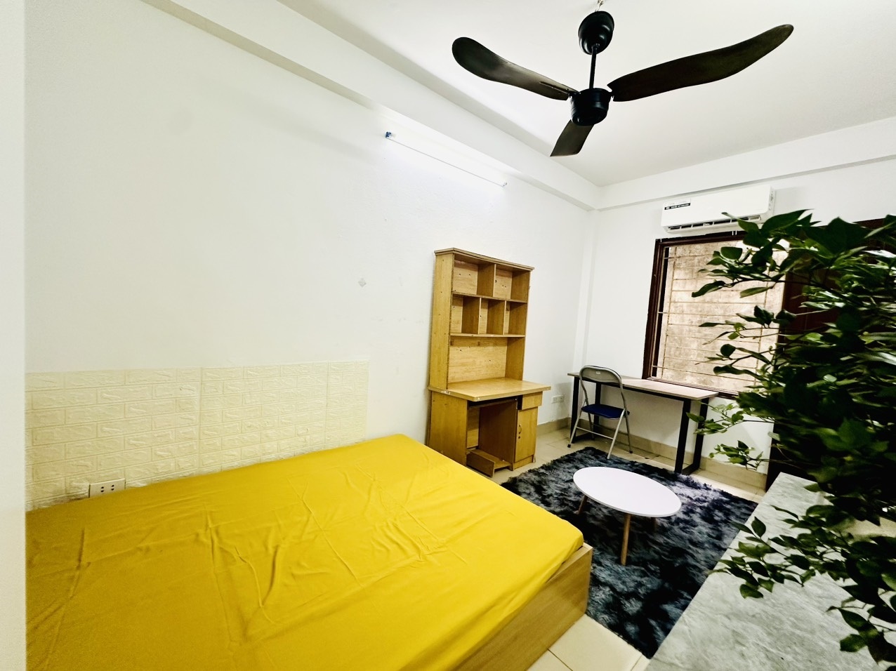 Phòng trọ Studio 25m2 tại NT House Trần Thái Tông - Cầu Giấy - Phòng ngủ