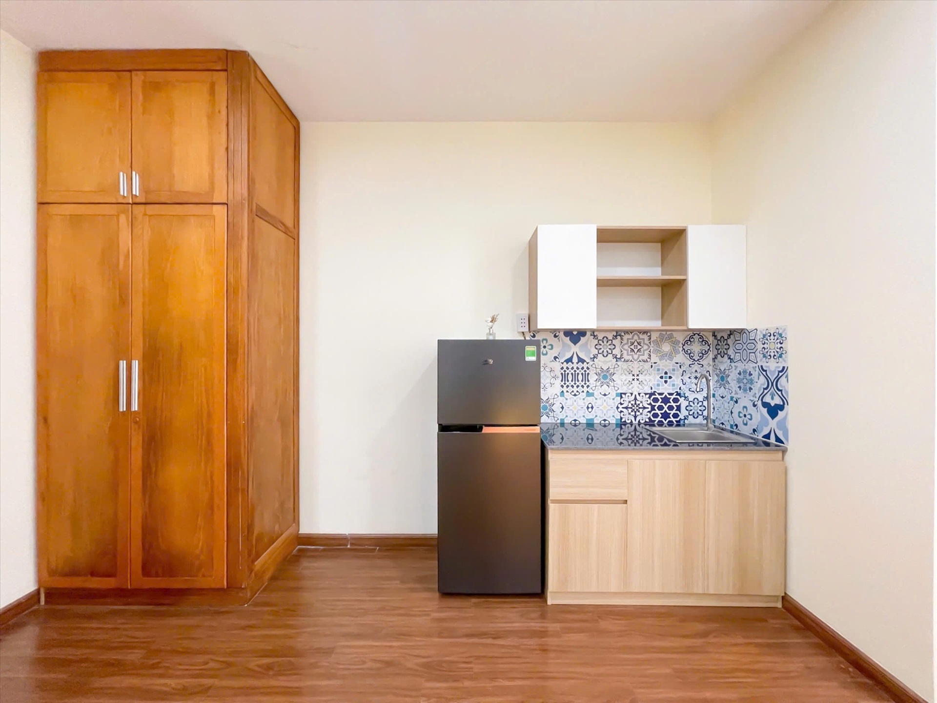 Phòng trọ Studio 24m2 tại AD House Tân Quy Đông - Quận 7 - Phòng bếp