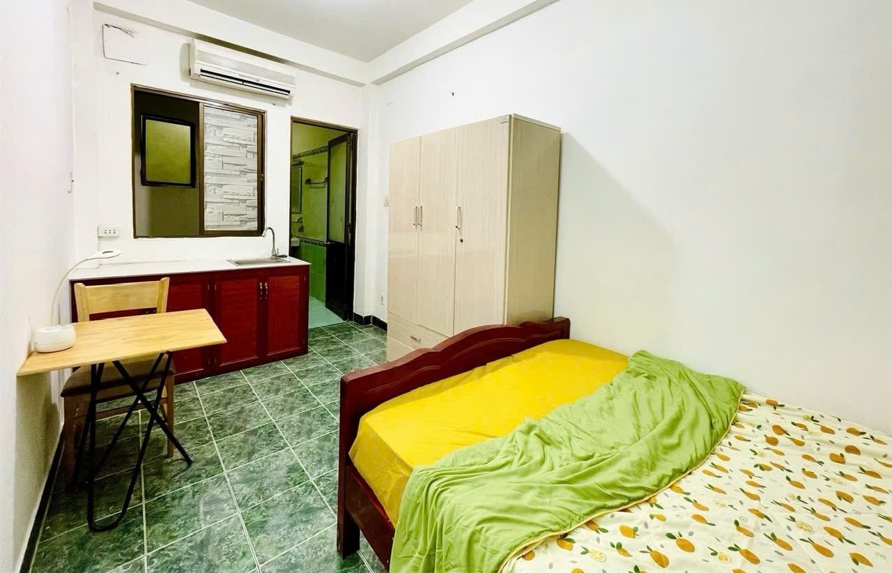 Phòng trọ Studio 25m2 tại AT Room Hoàng Văn Thụ - Phú Nhuận - Phòng ngủ