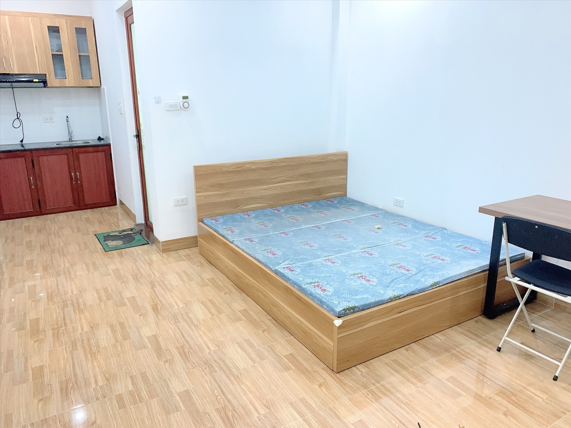 Phòng trọ Studio 30m2 tại AT Home Nguyễn Chánh - Cầu Giấy - Phòng ngủ