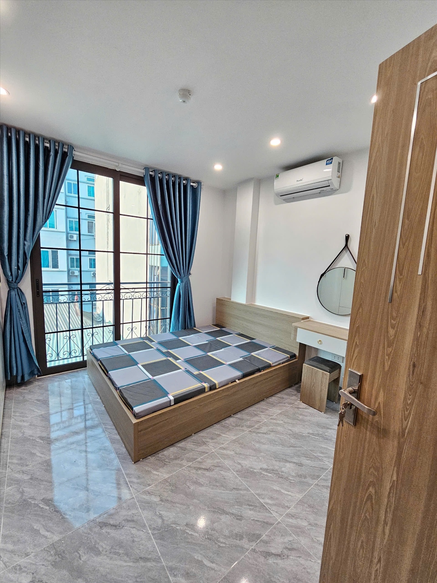 Phòng trọ Studio 25m2 tại HS House Lê Đức Thọ - Nam Từ Liêm - Phòng ngủ