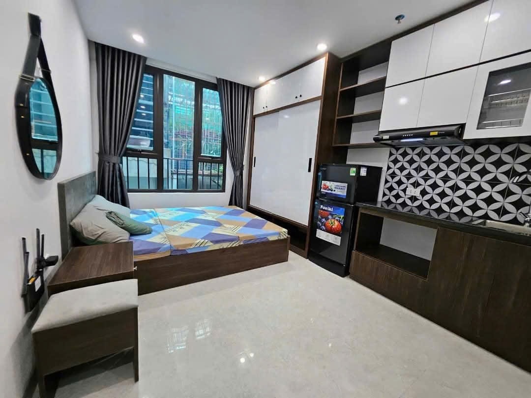 Phòng trọ Studio 25m2 tại HS House Lê Đức Thọ - Nam Từ Liêm - Phòng khách