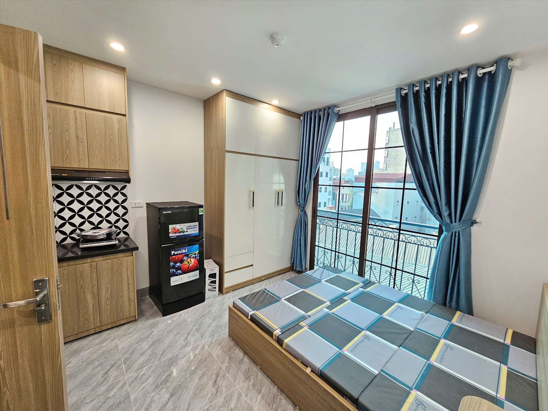 Phòng trọ Studio 25m2 tại HS House Lê Đức Thọ - Nam Từ Liêm - Phòng khách