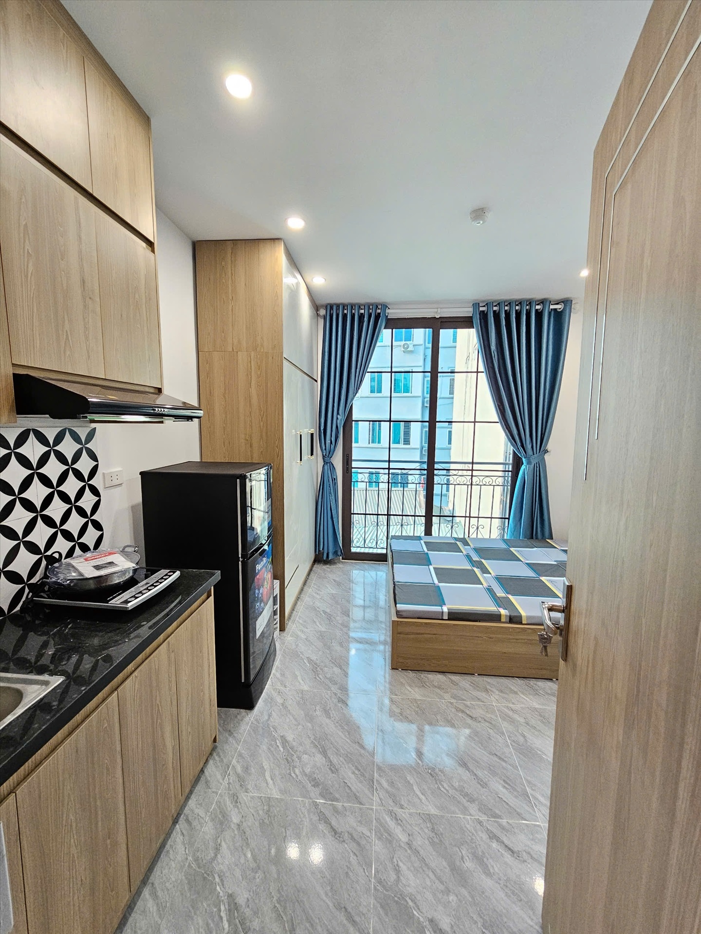 Phòng trọ Studio 25m2 tại HS House Lê Đức Thọ - Nam Từ Liêm - Phòng khách