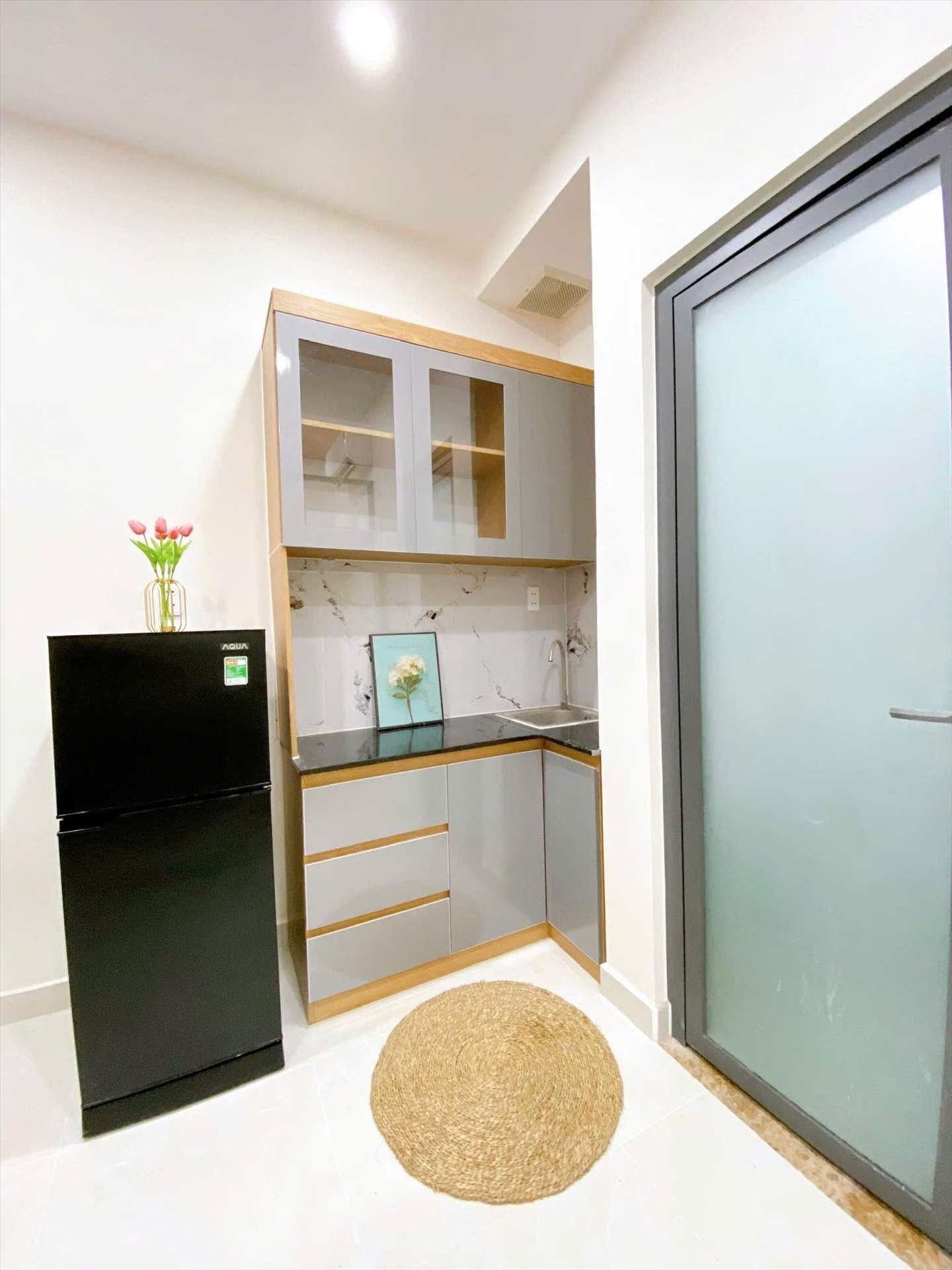 Phòng trọ Duplex 25m2 tại AT Home Âu Cơ - Tân Bình - Phòng bếp