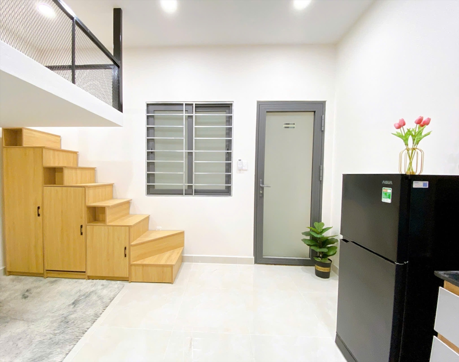Phòng trọ Duplex 25m2 tại AT Home Âu Cơ - Tân Bình - Phòng khách