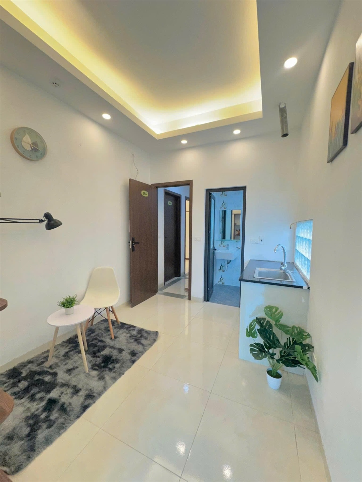 Phòng trọ Studio 25m2 tại DT Home Đình Thôn - Nam Từ Liêm - Phòng khách