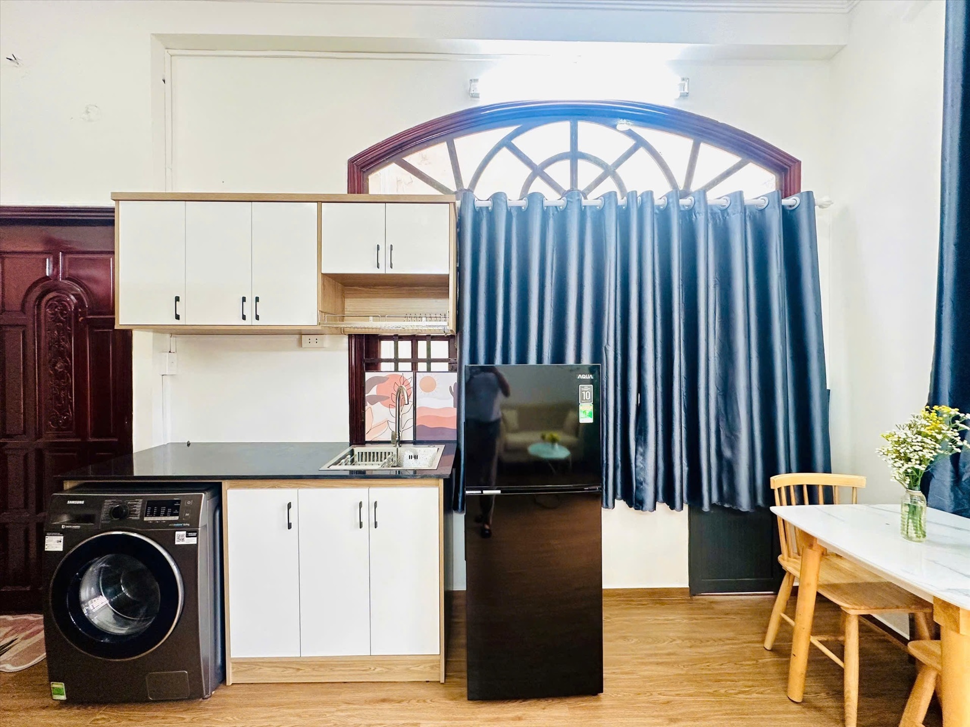 Phòng trọ Studio 30m2 tại TT House Hoàng Văn Thụ - Tân Bình - Phòng bếp